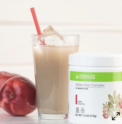 Bebida con fibra de manzana